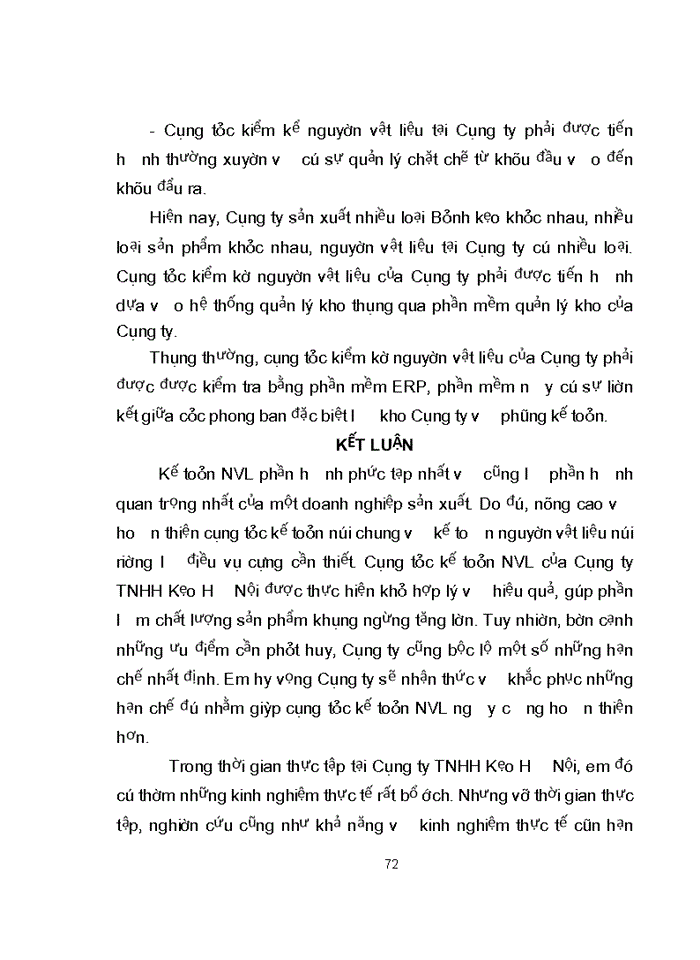 image for page Hoàn thiện kế toán nguyên vật liệu tại Công ty Trách nhiệm hữu hạn Kẹo Hà Nội