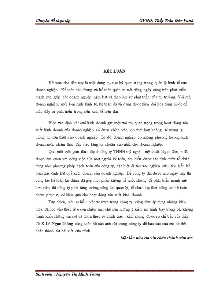image for page Hoàn thiện kế toán doanh thu chi phí và xác định kết quả kinh doanh tại công ty Trách nhiệm hữu hạn mỹ nghệ - mỹ thuật Ngọc Sơn