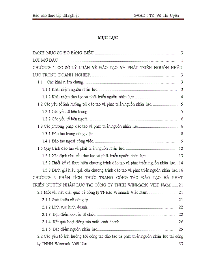 image for page Hoàn thiện công tác đào tạo và phát triển nguồn nhân lực công ty Trách nhiệm hữu hạn Winmark Việt Nam