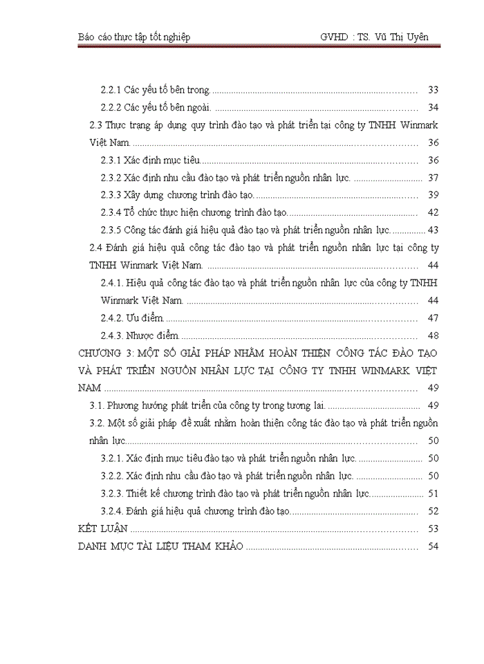 image for page Hoàn thiện công tác đào tạo và phát triển nguồn nhân lực công ty Trách nhiệm hữu hạn Winmark Việt Nam