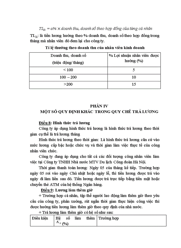 image for page Ths Hoàn thiện quy chế trả lương tại Công ty Trách nhiệm hữu hạn Nhà nước một thành viên Du lịch Công đoàn Hà Nội