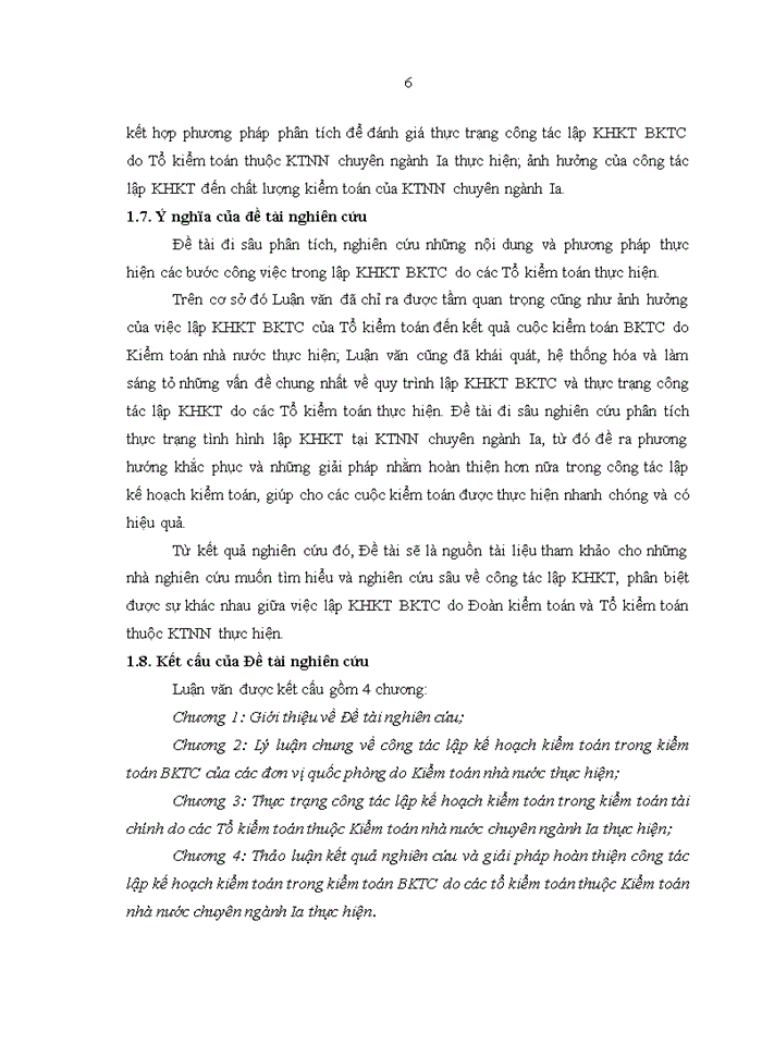 image for page Ths Hoàn thiện giai đoạn lập kế hoạch kiểm toán Bảng khai tài chính của tổ kiểm toán do Kiểm toán nhà nước chuyên ngành Ia thực hiện