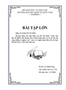 Tư tưởng Phân tích luận điểm của Hồ Chí Minh Nước độc lập mà người dân không được hưởng hạnh phúc tự do thì độc lập củng chẳng có nghĩa lí gì Làm rõ ý nghĩa luận điểm đối với thực tiễn đổi mới ở Việt Nam hiện nay