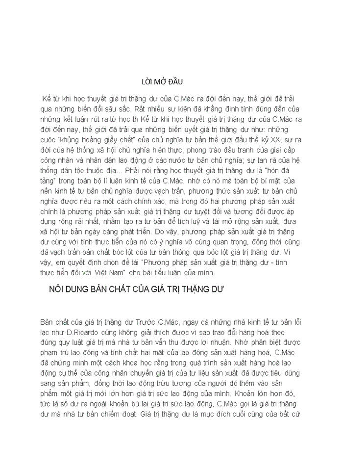 image for page Triết mác GIÁ TRỊ THẶNG DƯ