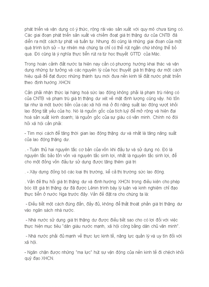 image for page Triết mác GIÁ TRỊ THẶNG DƯ