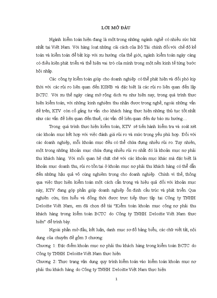 image for page Kiểm toán khoản mục công nợ phải thu khách hàng trong kiểm toán BCTC do Công ty Trách nhiệm hữu hạn Deloitte Việt Nam thực hiện