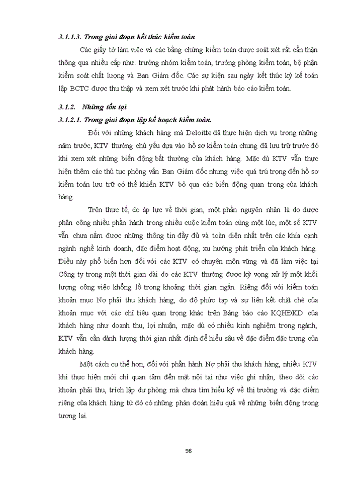 image for page Kiểm toán khoản mục công nợ phải thu khách hàng trong kiểm toán BCTC do Công ty Trách nhiệm hữu hạn Deloitte Việt Nam thực hiện