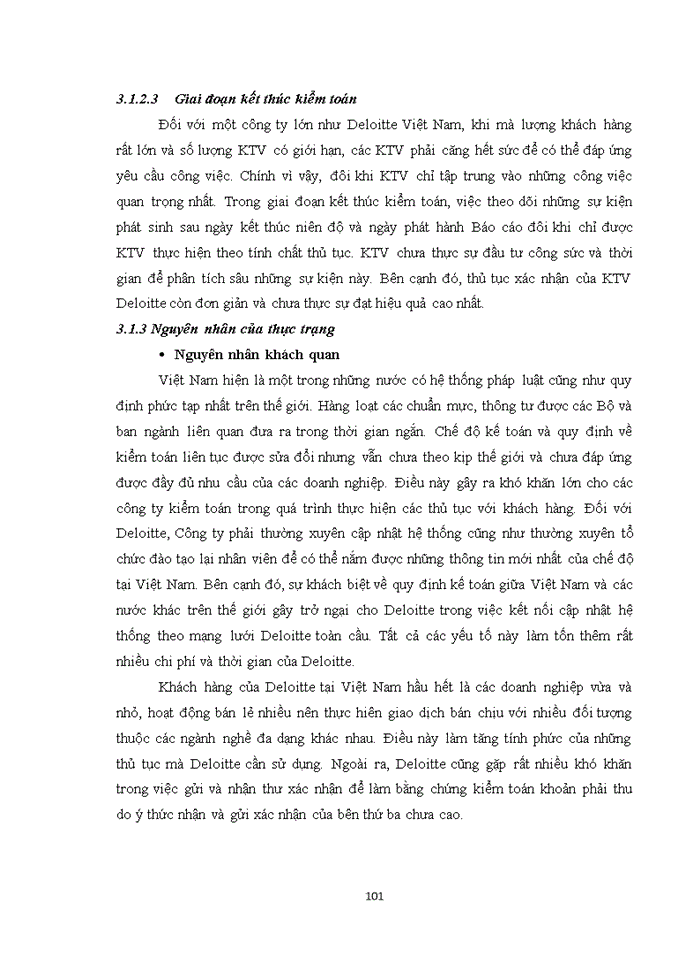 image for page Kiểm toán khoản mục công nợ phải thu khách hàng trong kiểm toán BCTC do Công ty Trách nhiệm hữu hạn Deloitte Việt Nam thực hiện