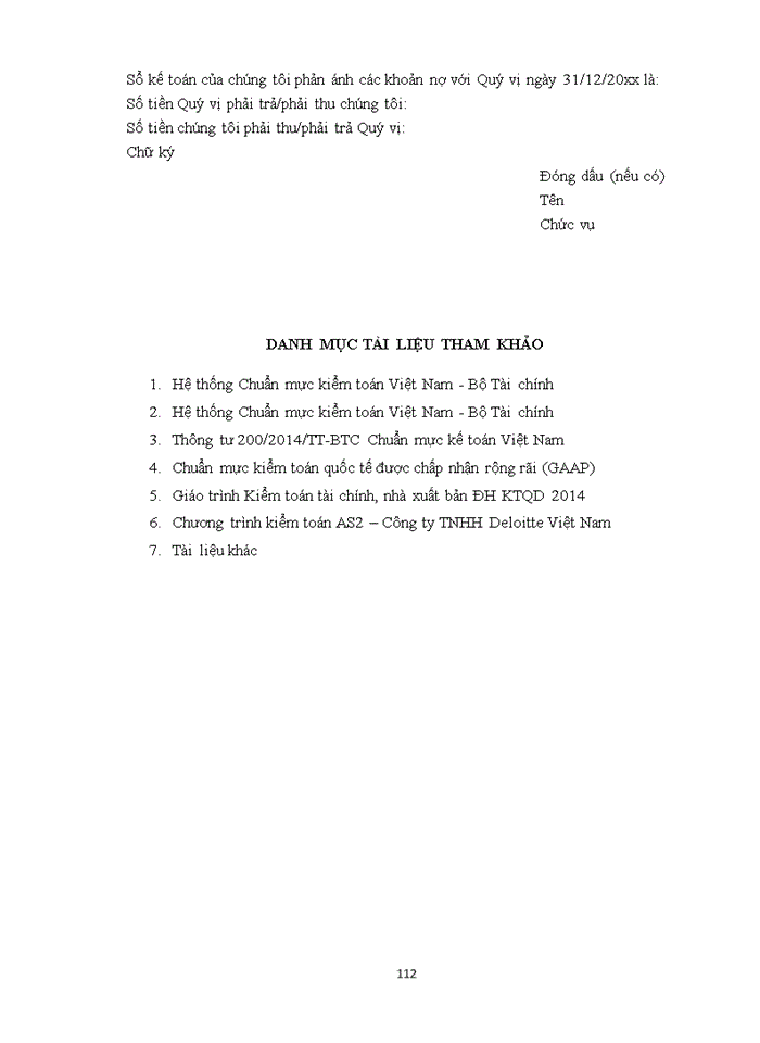 image for page Kiểm toán khoản mục công nợ phải thu khách hàng trong kiểm toán BCTC do Công ty Trách nhiệm hữu hạn Deloitte Việt Nam thực hiện