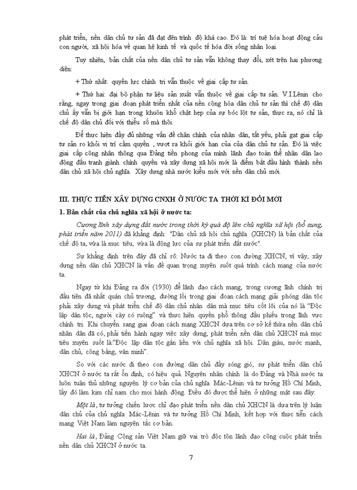 image for page Triết mác Quan điểm của chủ nghĩa Mác-Lênin về dân chủ nền dân chủ và liên hệ với thực tiễn xây dựng Chủ nghĩa Xã hội ở Việt Nam thời kì đổi mới