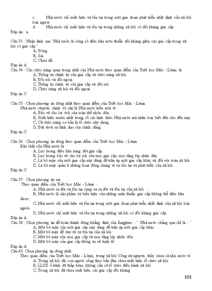 image for page Triết mác NGÂN HÀNG CÂU HÁI MÔN NHẬP MÔN NHỮNG NGUYÊN LÍ CƠ BẢN CỦA CHỦ NGHĨA MÁC LÊNIN 1