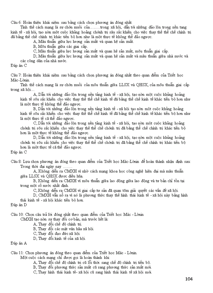 image for page Triết mác NGÂN HÀNG CÂU HÁI MÔN NHẬP MÔN NHỮNG NGUYÊN LÍ CƠ BẢN CỦA CHỦ NGHĨA MÁC LÊNIN 1