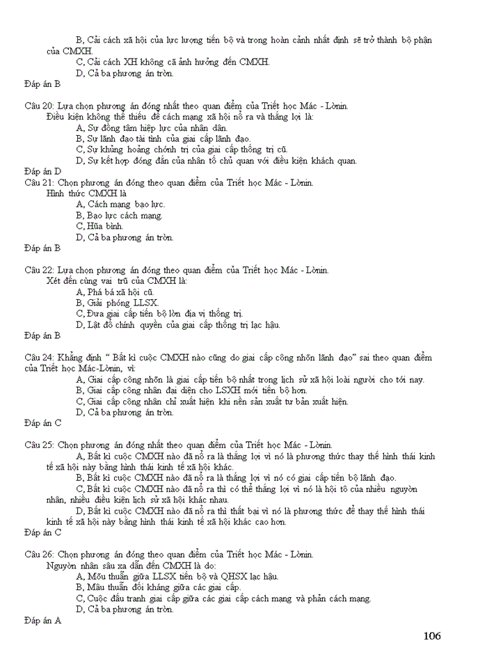 image for page Triết mác NGÂN HÀNG CÂU HÁI MÔN NHẬP MÔN NHỮNG NGUYÊN LÍ CƠ BẢN CỦA CHỦ NGHĨA MÁC LÊNIN 1