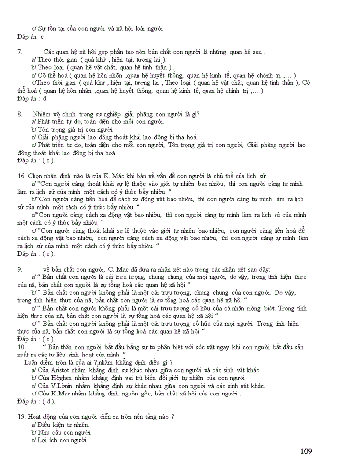 image for page Triết mác NGÂN HÀNG CÂU HÁI MÔN NHẬP MÔN NHỮNG NGUYÊN LÍ CƠ BẢN CỦA CHỦ NGHĨA MÁC LÊNIN 1