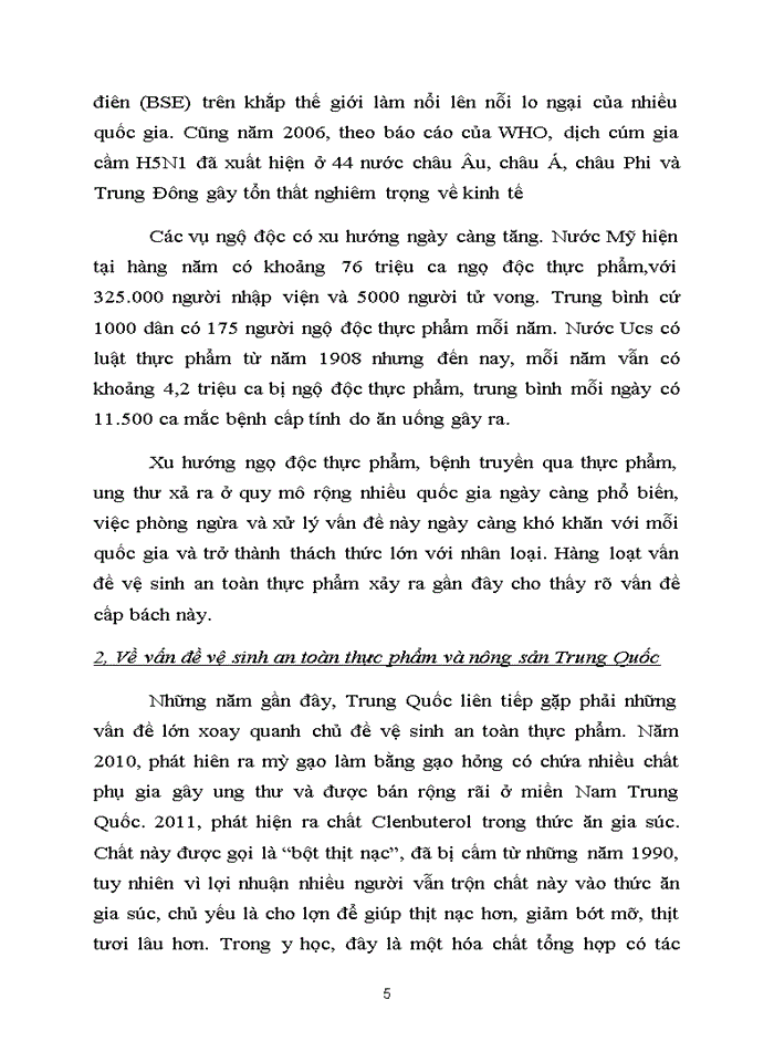 image for page Thực trạng vệ sinh an toàn thực phẩm của nông sản xuất khẩu Trung Quốc hiện nay