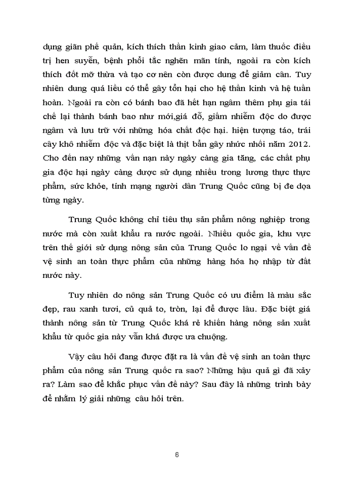 image for page Thực trạng vệ sinh an toàn thực phẩm của nông sản xuất khẩu Trung Quốc hiện nay