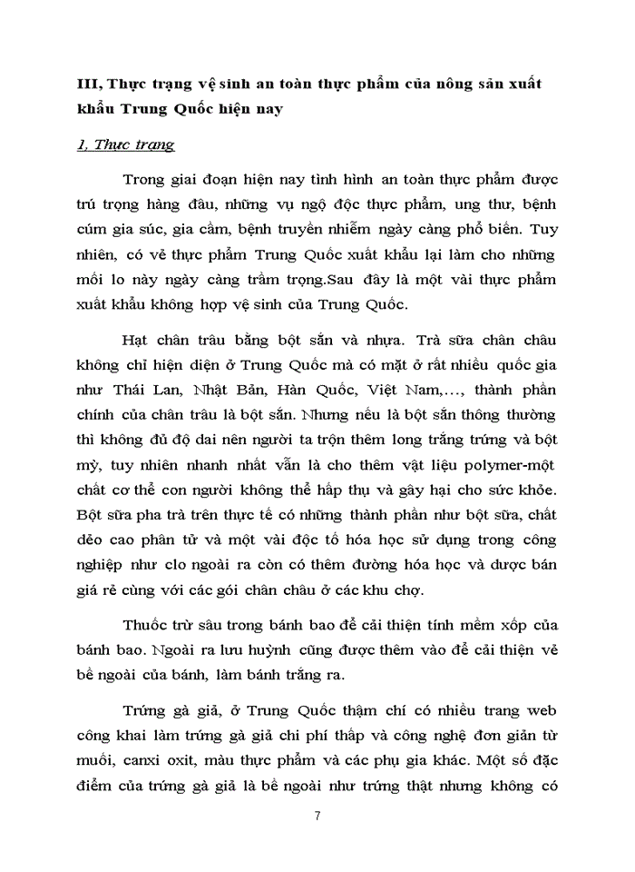 image for page Thực trạng vệ sinh an toàn thực phẩm của nông sản xuất khẩu Trung Quốc hiện nay