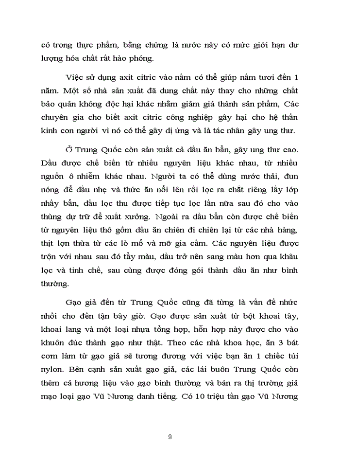 image for page Thực trạng vệ sinh an toàn thực phẩm của nông sản xuất khẩu Trung Quốc hiện nay