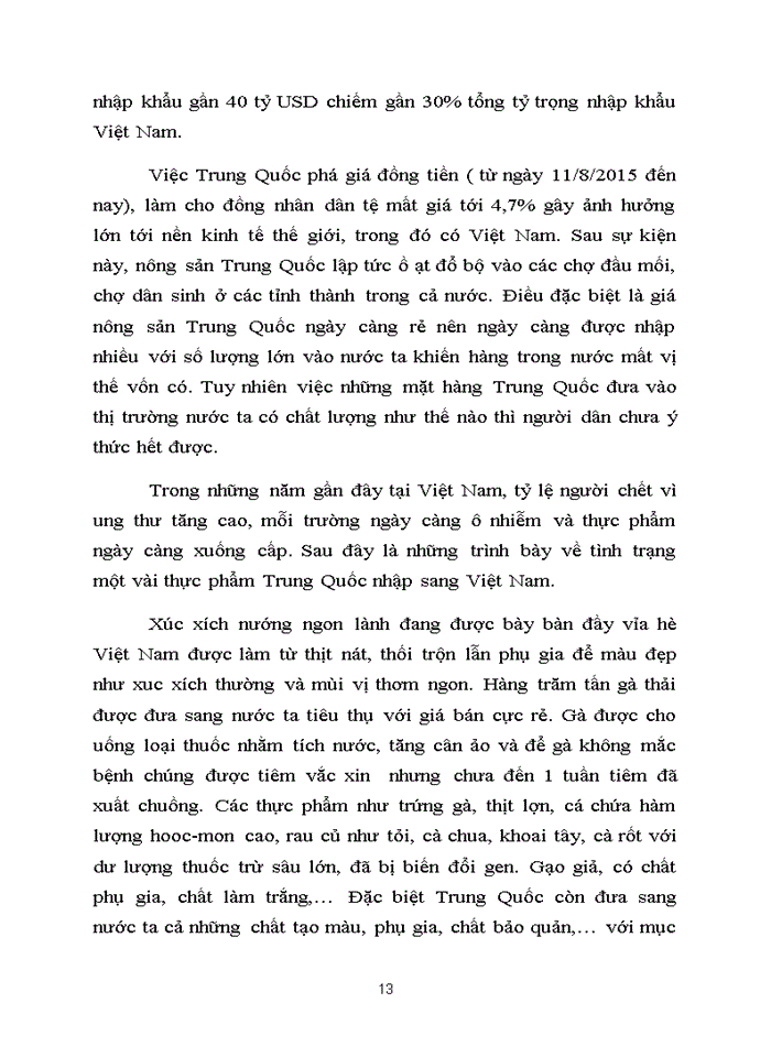 image for page Thực trạng vệ sinh an toàn thực phẩm của nông sản xuất khẩu Trung Quốc hiện nay