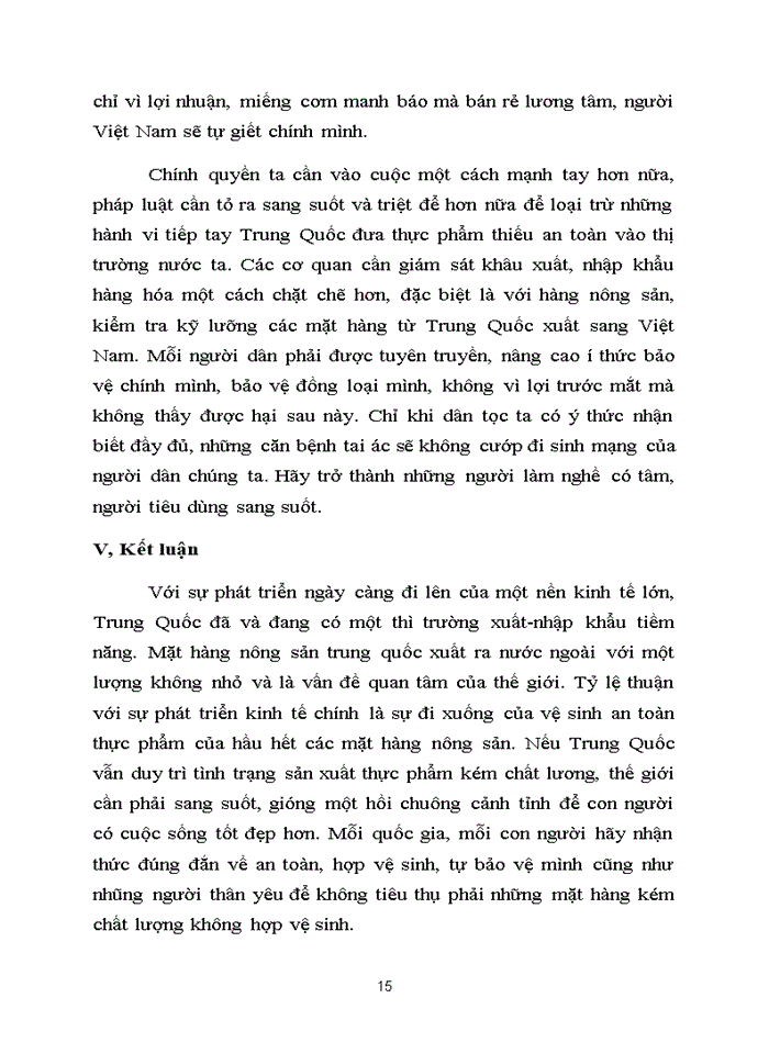image for page Thực trạng vệ sinh an toàn thực phẩm của nông sản xuất khẩu Trung Quốc hiện nay
