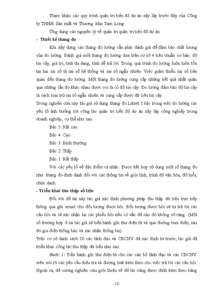 image for page Ths Quản trị tiến độ các dự án xây lắp công nghiệp tại Công ty Trách nhiệm hữu hạn Sản xuất và Thương Mại Tam Long