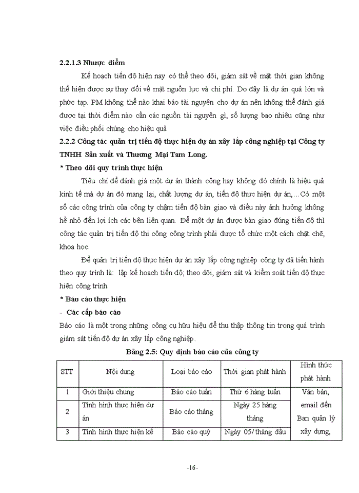 image for page Ths Quản trị tiến độ các dự án xây lắp công nghiệp tại Công ty Trách nhiệm hữu hạn Sản xuất và Thương Mại Tam Long