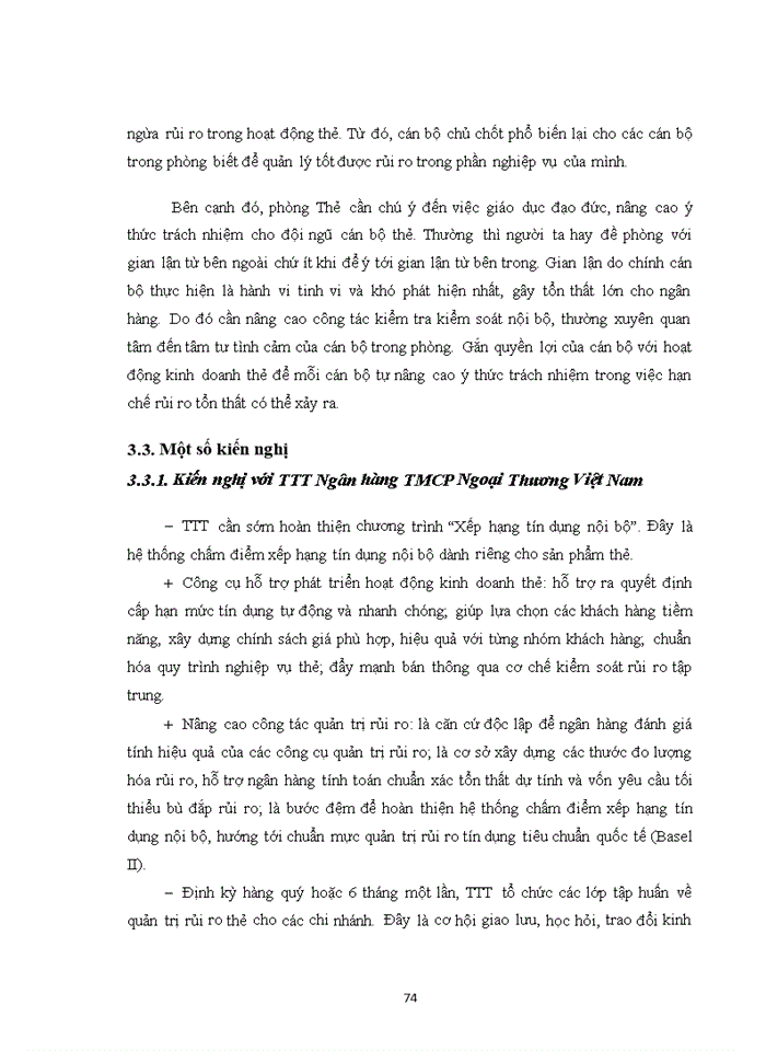 image for page Quản trị rủi ro trong hoạt động kinh doanh thẻ tín dụng tại Ngân hàng TMCổ phần Ngoại Thương Việt Nam Sở Giao Dịch