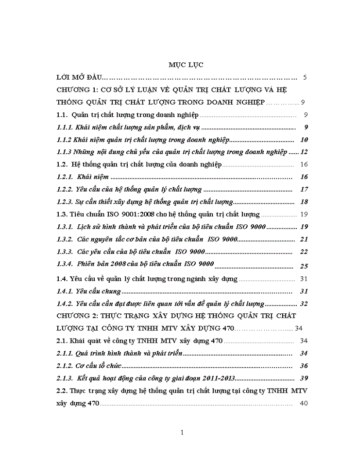 image for page Xây dựng hệ thống quản trị chất lượng theo tiêu chuẩn ISO 9001 2008 tại Công ty Trách nhiệm hữu hạn Một thành viên xây dựng 470
