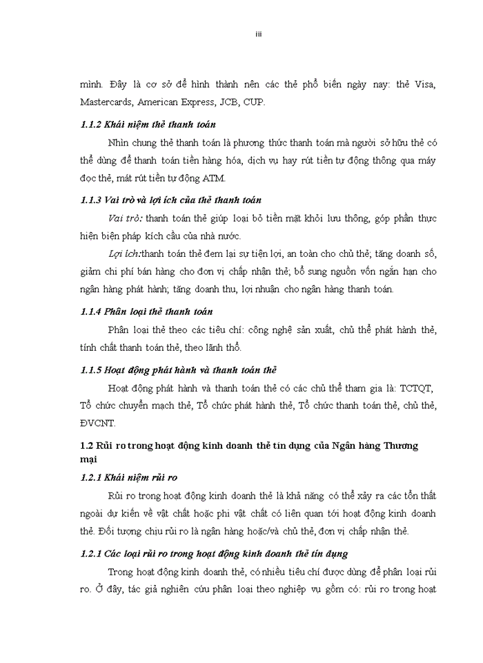 image for page Ths Quản trị rủi ro trong hoạt động kinh doanh thẻ tín dụng tại Ngân hàng Thương Mại Cổ Phần Ngoại Thương Việt Nam Sở Giao Dịch