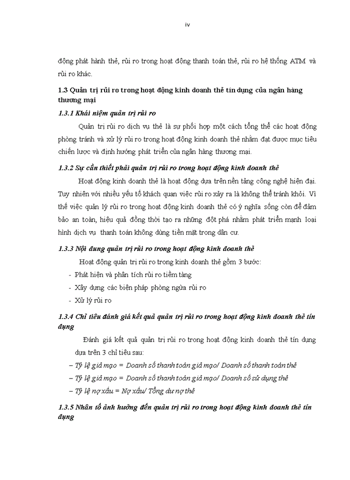 image for page Ths Quản trị rủi ro trong hoạt động kinh doanh thẻ tín dụng tại Ngân hàng Thương Mại Cổ Phần Ngoại Thương Việt Nam Sở Giao Dịch