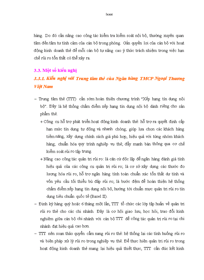 image for page Ths Quản trị rủi ro trong hoạt động kinh doanh thẻ tín dụng tại Ngân hàng Thương Mại Cổ Phần Ngoại Thương Việt Nam Sở Giao Dịch