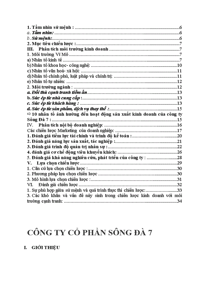 image for page Báo cáo xây Dựng Doanh nghiệp lựa chọn công ty cổ phần Sông Đà 7