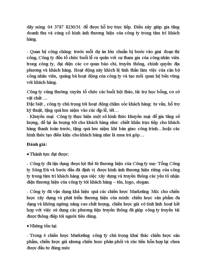 image for page Báo cáo xây Dựng Doanh nghiệp lựa chọn công ty cổ phần Sông Đà 7