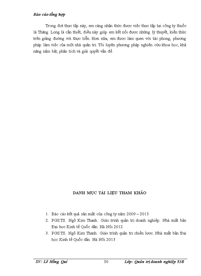 image for page Báo cáo Một số đặc điểm kinh tế kỹ thuật chủ yếu của Công ty Trách Nhiệm Hữu Hạn Một Thành Viên thuốc lá Thăng Long