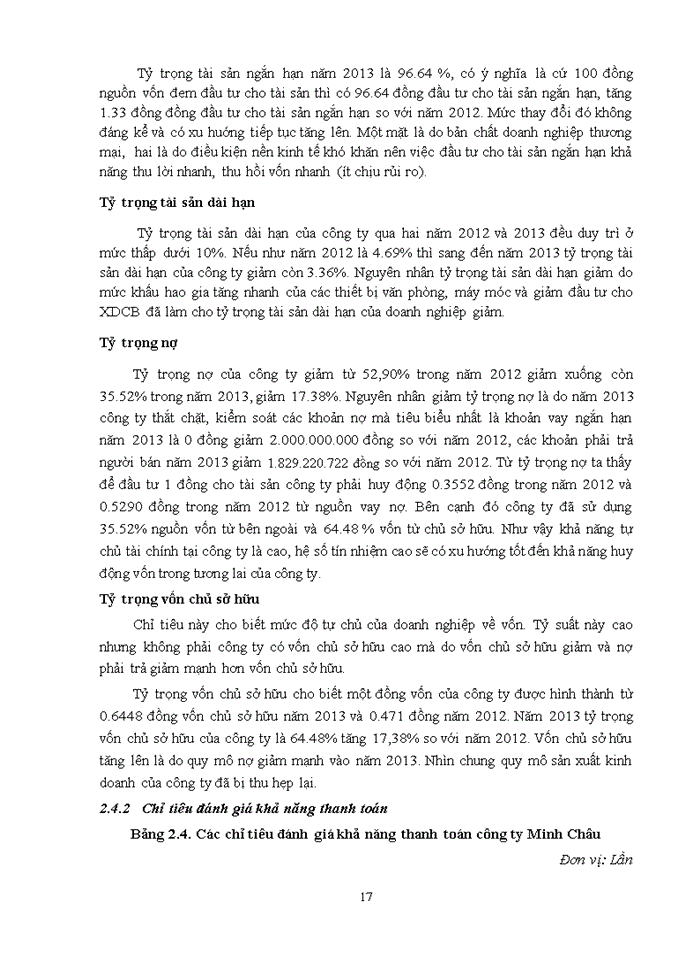 image for page Báo cáo CÔNG TY Trách nhiệm hữu hạn THƯƠNG MẠI DỊCH VỤ VÀ ĐẦU TƯ MINH CHÂU