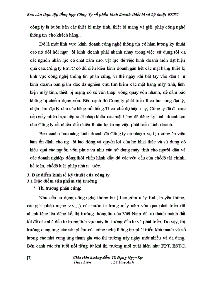 image for page Báo cáo thực tập tổng hợp Công Ty cổ phần kinh doanh thiết bị và kỹ thuật ESTC