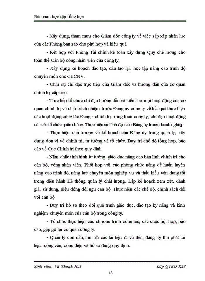 image for page Báo cáo Tình hình hoạt động sản xuất kinh doanh của Công ty Cổ Phần Vận tải và Thương mại Liên Việt