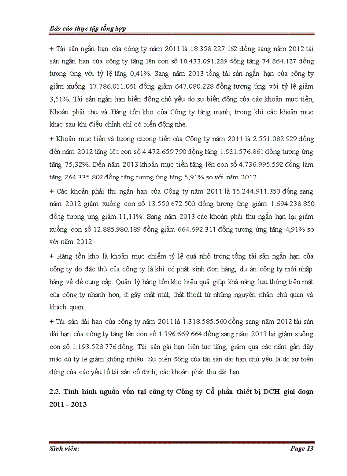 image for page Đánh giá chung và các đề xuất lựa chọn đề tài tốt nghiệp tại Công ty Cổ phần thiết bị DCH