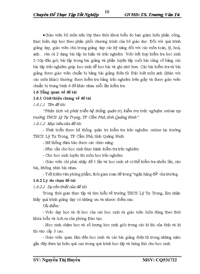 image for page Phân tích và phát triển hệ thống quản trị kiểm tra trắc nghiệm online tại trường THCS Lý Tự Trọng TP Cẩm Phả tỉnh Quảng Ninh