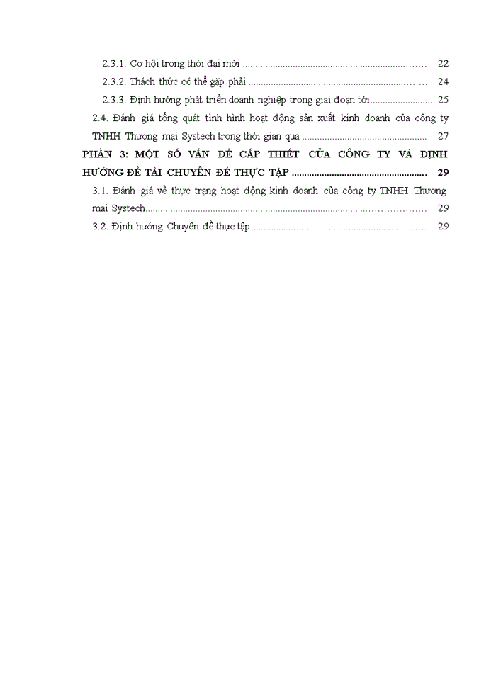 image for page Báo cáo ĐẶC ĐIỂM KINH TẾ - KỸ THUẬT MÔI TRƯỜNG KINH DOANH TÌNH HÌNH HOẠT ĐỘNG KINH DOANH CỦA CÔNG TY Trách nhiệm hữu hạn Thương mại SYSTECH