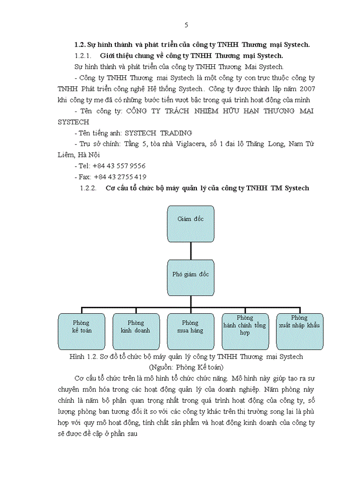 image for page Báo cáo ĐẶC ĐIỂM KINH TẾ - KỸ THUẬT MÔI TRƯỜNG KINH DOANH TÌNH HÌNH HOẠT ĐỘNG KINH DOANH CỦA CÔNG TY Trách nhiệm hữu hạn Thương mại SYSTECH