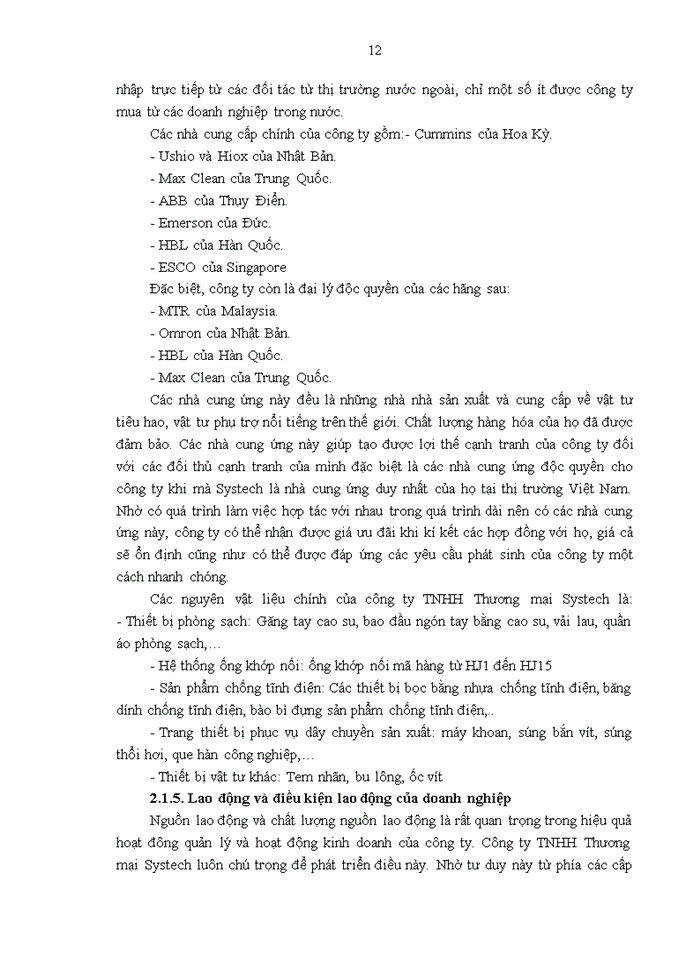 image for page Báo cáo ĐẶC ĐIỂM KINH TẾ - KỸ THUẬT MÔI TRƯỜNG KINH DOANH TÌNH HÌNH HOẠT ĐỘNG KINH DOANH CỦA CÔNG TY Trách nhiệm hữu hạn Thương mại SYSTECH