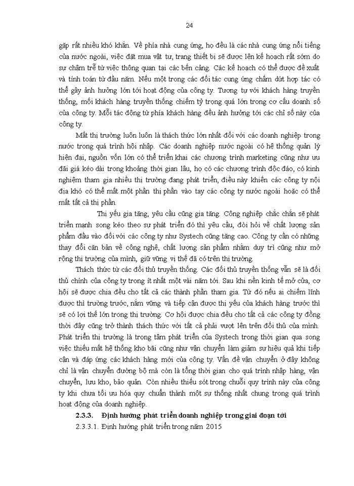 image for page Báo cáo ĐẶC ĐIỂM KINH TẾ - KỸ THUẬT MÔI TRƯỜNG KINH DOANH TÌNH HÌNH HOẠT ĐỘNG KINH DOANH CỦA CÔNG TY Trách nhiệm hữu hạn Thương mại SYSTECH