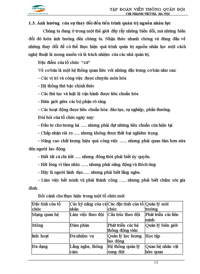 image for page Phân tích và đề xuất một số biện pháp về hoàn thiện công tác quản trị nhân sự tại kênh điểm bán chi nhánh viettel Hà Nội