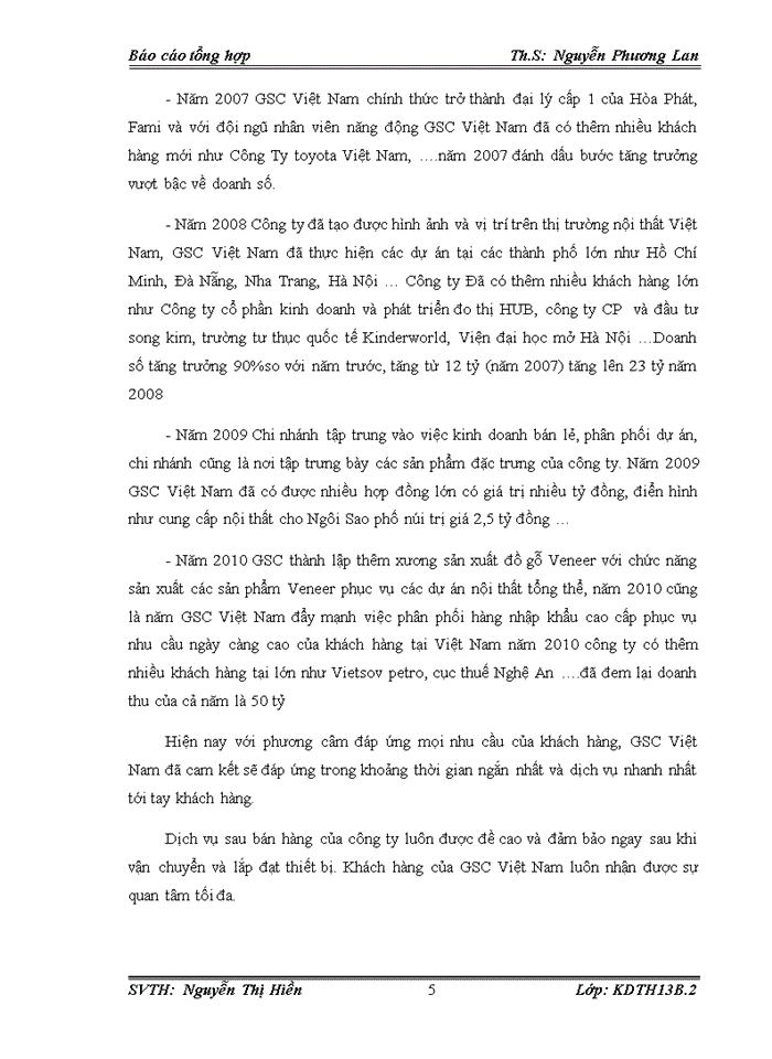 image for page Báo cáo Giới thiệu khái quát về công ty Cổ Phần GSC Việt Nam