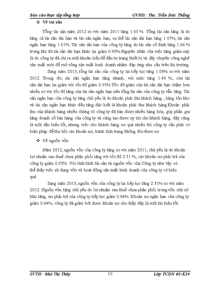 image for page TÌNH HÌNH HOẠT ĐỘNG SẢN XUẤT KINH DOANH CỦA DOANH NGHIỆP TRONG NĂM GẦN ĐÂY
