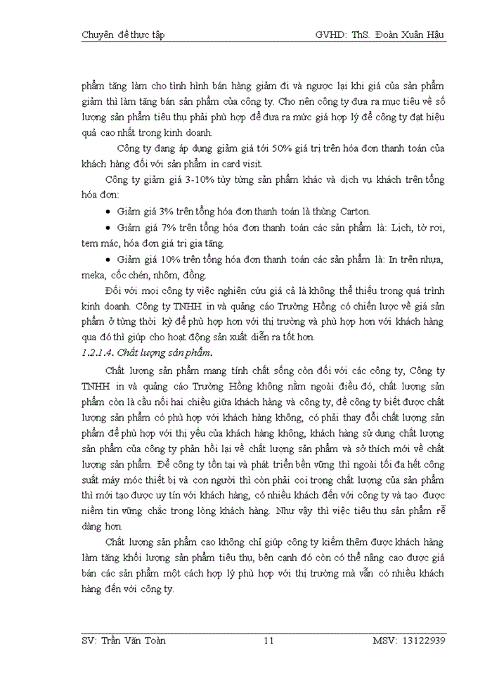 image for page Quản trị bán hàng của Công ty Trách nhiệm hữu hạn in và quảng cáo Trường Hồng