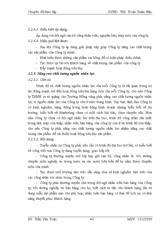 image for page Quản trị bán hàng của Công ty Trách nhiệm hữu hạn in và quảng cáo Trường Hồng