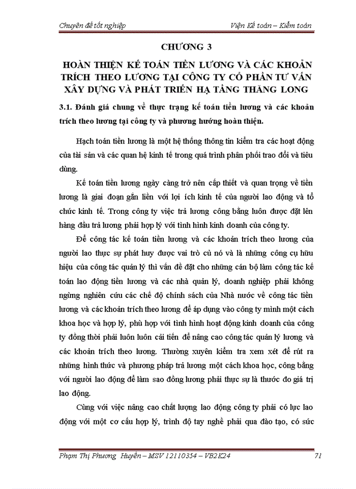 image for page Kế toán tiền lương và các khoản trích theo lương tại Công ty Cổ phần Tư vấn Xây dựng và Phát triển Hạ tầng Thăng Long