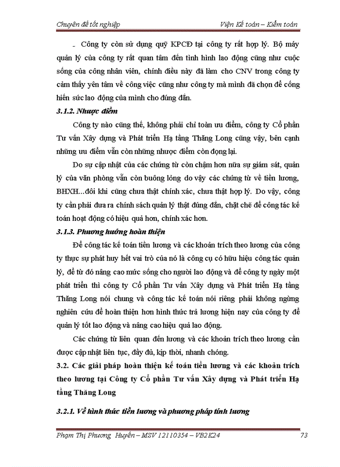 image for page Kế toán tiền lương và các khoản trích theo lương tại Công ty Cổ phần Tư vấn Xây dựng và Phát triển Hạ tầng Thăng Long